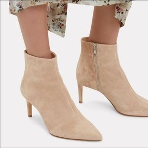 Rag & Bone Beha Stretch Boot in Nude suede New in box